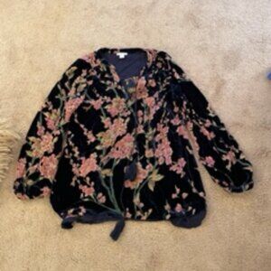 Sundance Burnout Velvet Top size Small